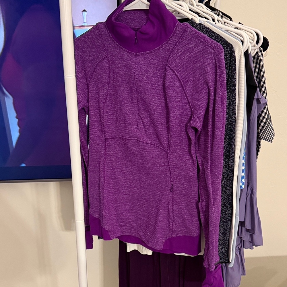 Lululemon Purple Half-Zip Athletic Pullover